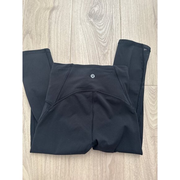 Lululemon Athletica Black High-Rise Womens Leggings Size 2 - Nylon/Elastane - Picture 3 of 6
